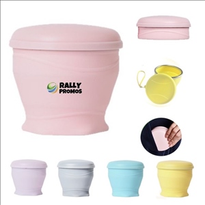 6oz Foldable Silicone Travel Reusable Pocket Cup With Lids